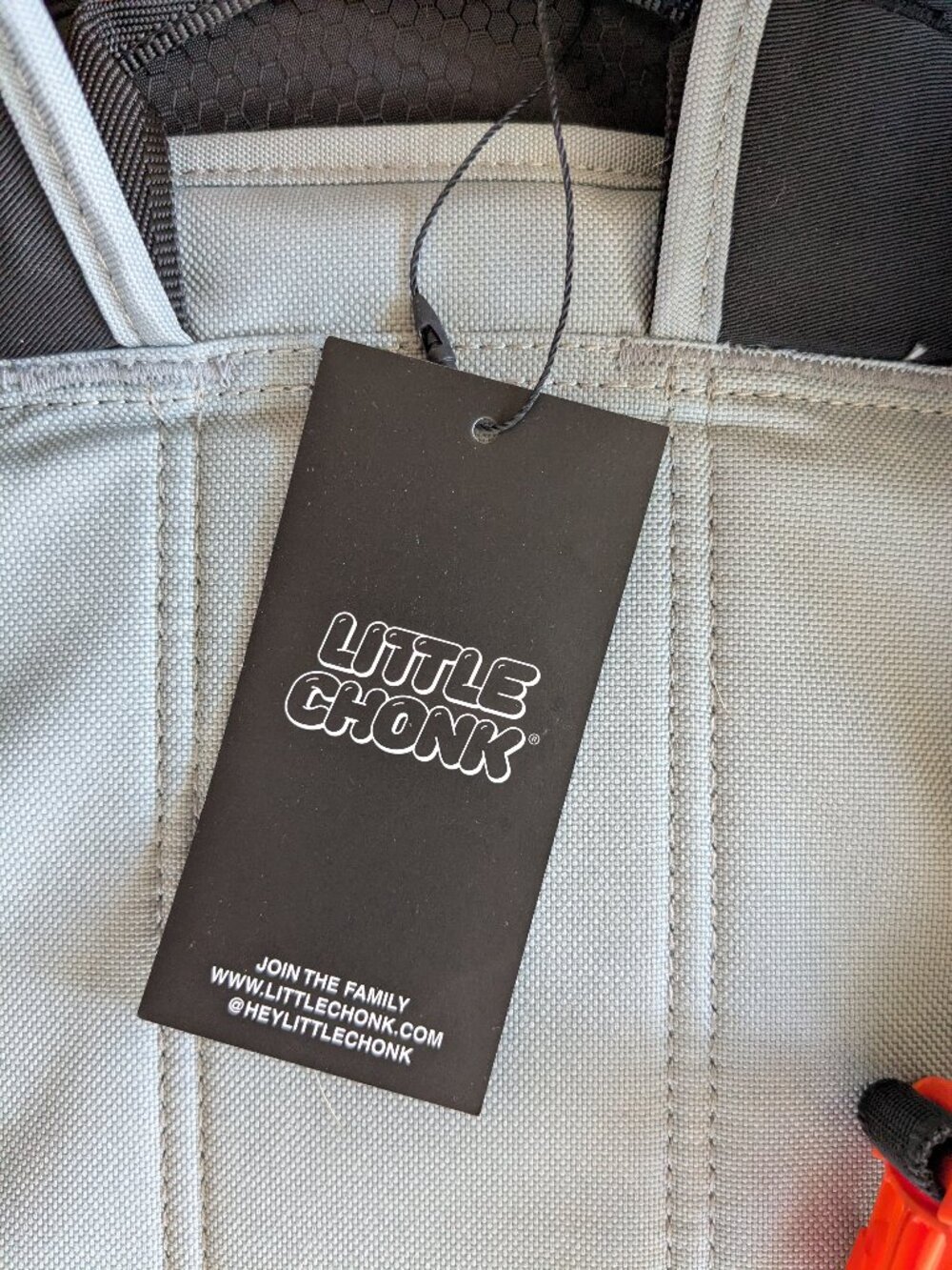 Little Chonk Maxine One Dog Backpack Medium Gray NWT